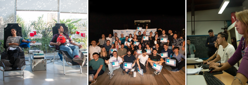 Con nuestro equipo de voluntariado buscamos generar un impacto positivo en las personas, ayudándolas a canalizar su vocación social y aumentando el compromiso con el desarrollo de la comunidad y el cuidado del planeta.