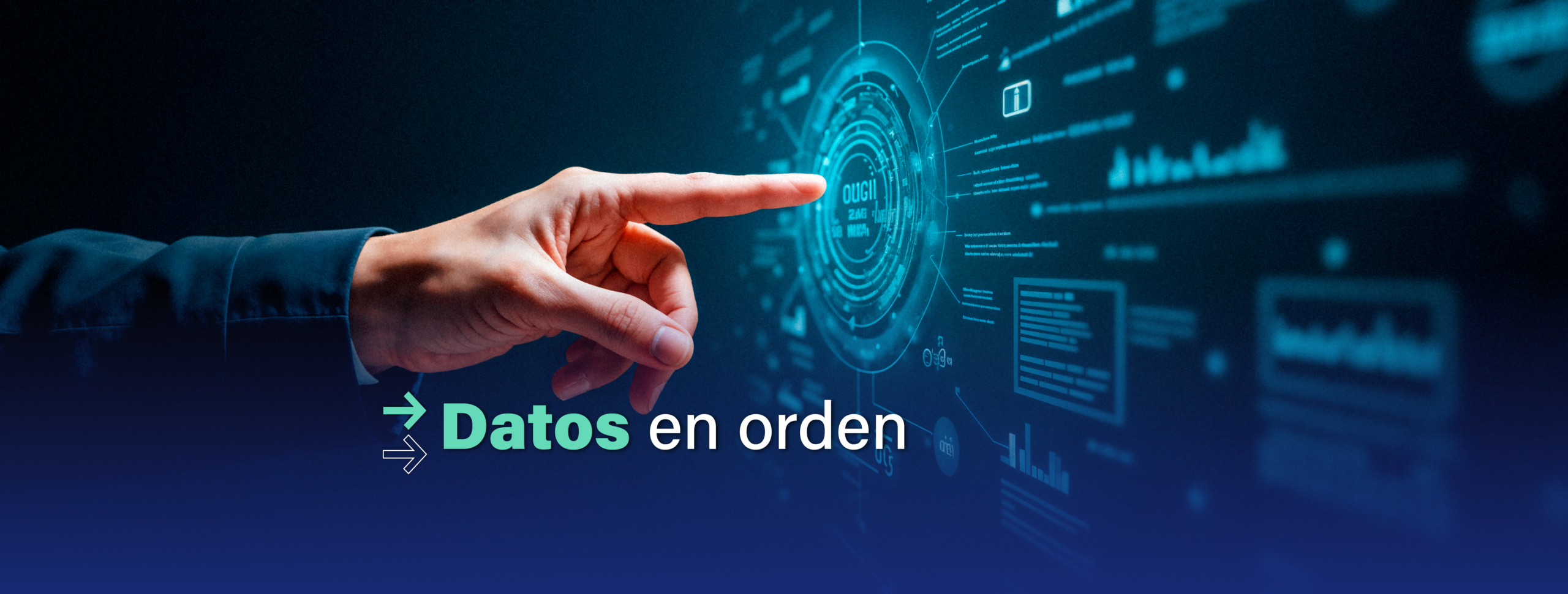 Dedo señalando a una pantalla de computadora