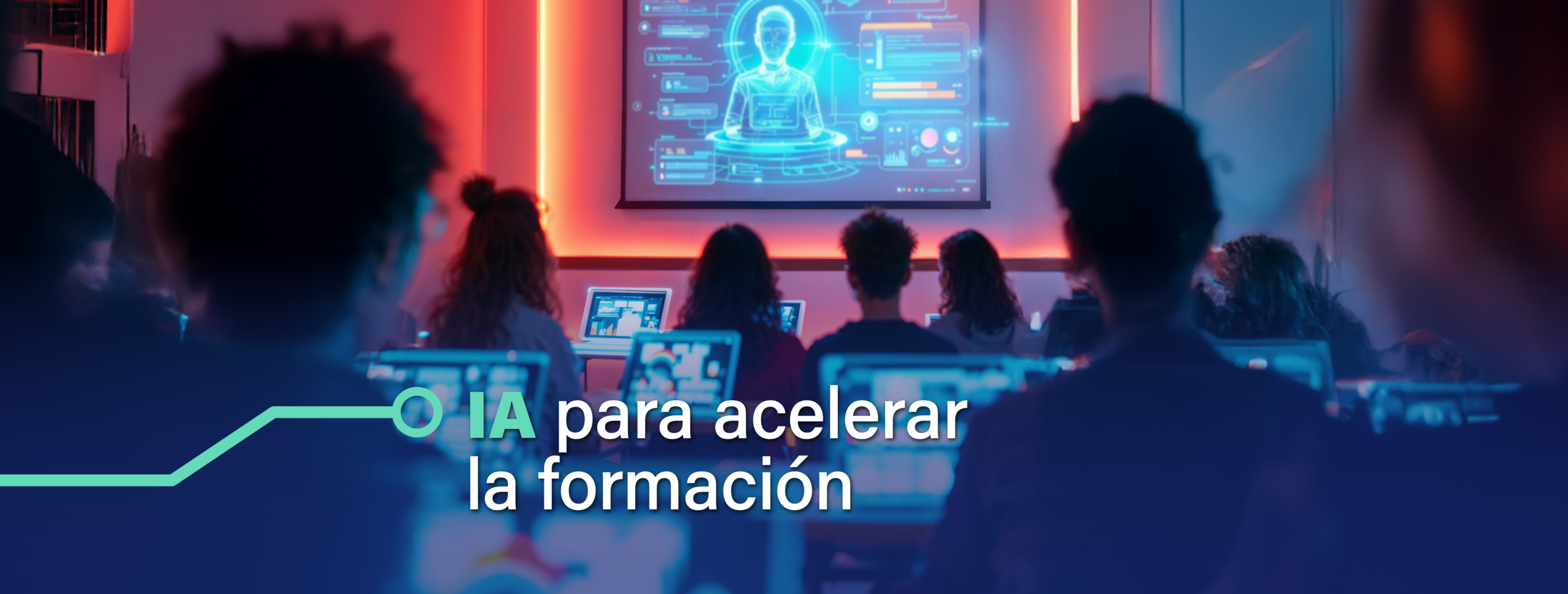 Personas observando una pantalla durante una presentación